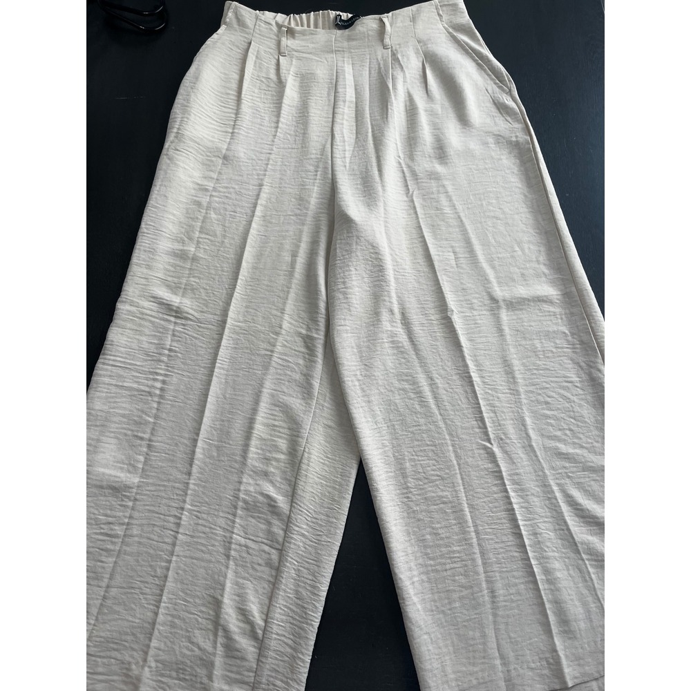 Jewels and‎ Leopold Medium Womens Wide Leg Pants Pleats Pockets Lightweight